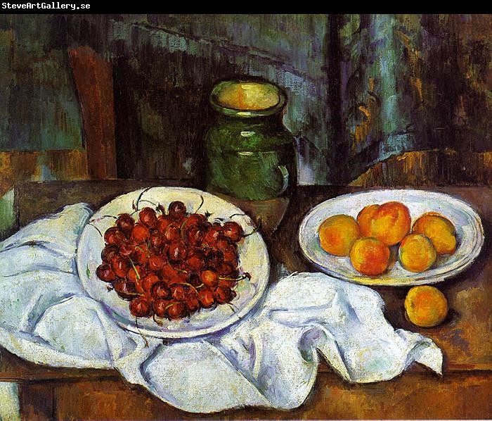 Paul Cezanne Cherries and Peaches